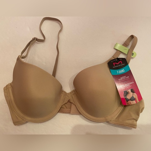 NWT Maidenform T-Shirt Bra Tan Size 32B - Picture 1 of 5